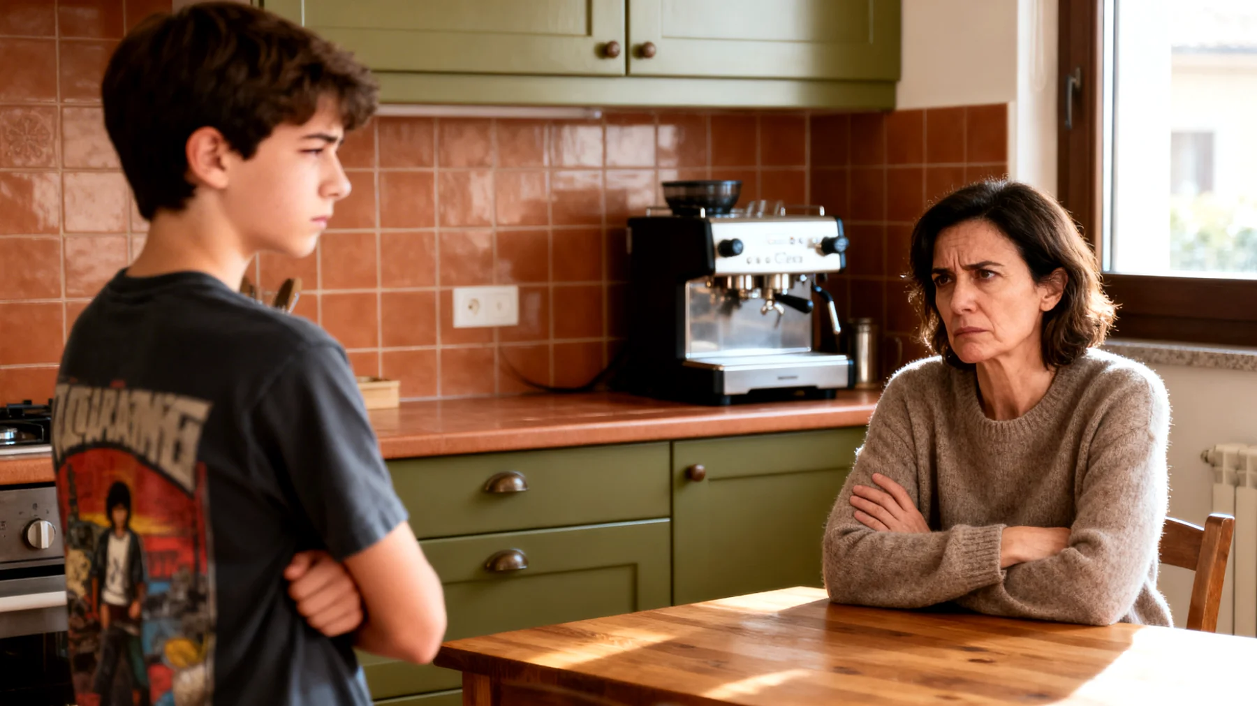 I genitori faticano a gestire i comportamenti impulsivi, ribelli e oppositivi dei loro figli adolescenti, che rifiutano le regole familiari, rispondono in modo provocatorio e sfidano costantemente l'autorità genitoriale"