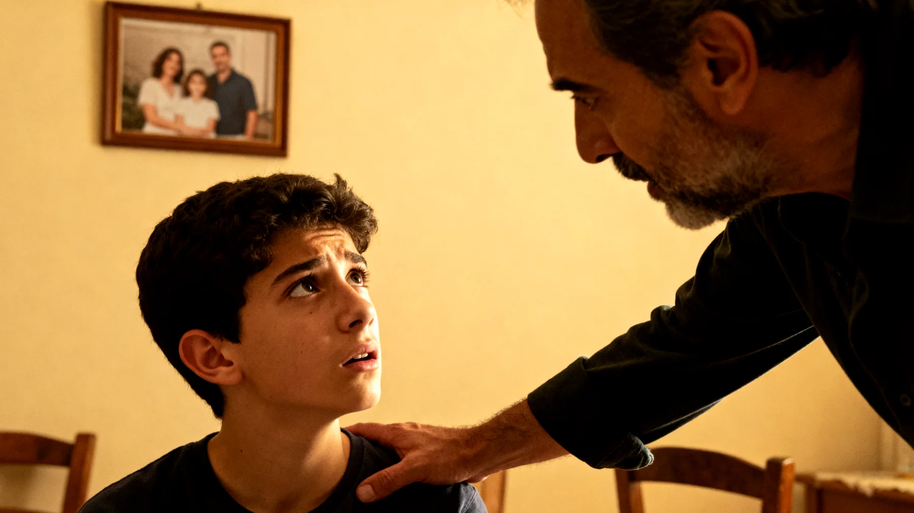 Il papà si trova a gestire un figlio adolescente che mostra una dipendenza eccessiva dalla sua presenza e approvazione, faticando a sviluppare autonomia nelle scelte quotidiane, nelle relazioni con i coetanei e nella gestione delle proprie responsabilità, creando nel genitore preoccupazione per la maturazione emotiva del ragazzo"